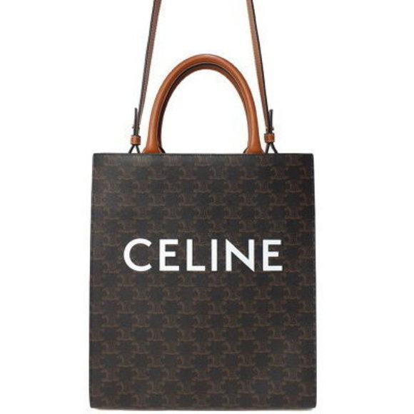 Celine Triomphe Vertical Cabas Tote Bag - Picture 1 of 8